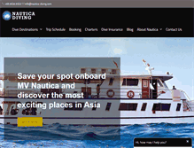 Tablet Screenshot of nautica-diving.com